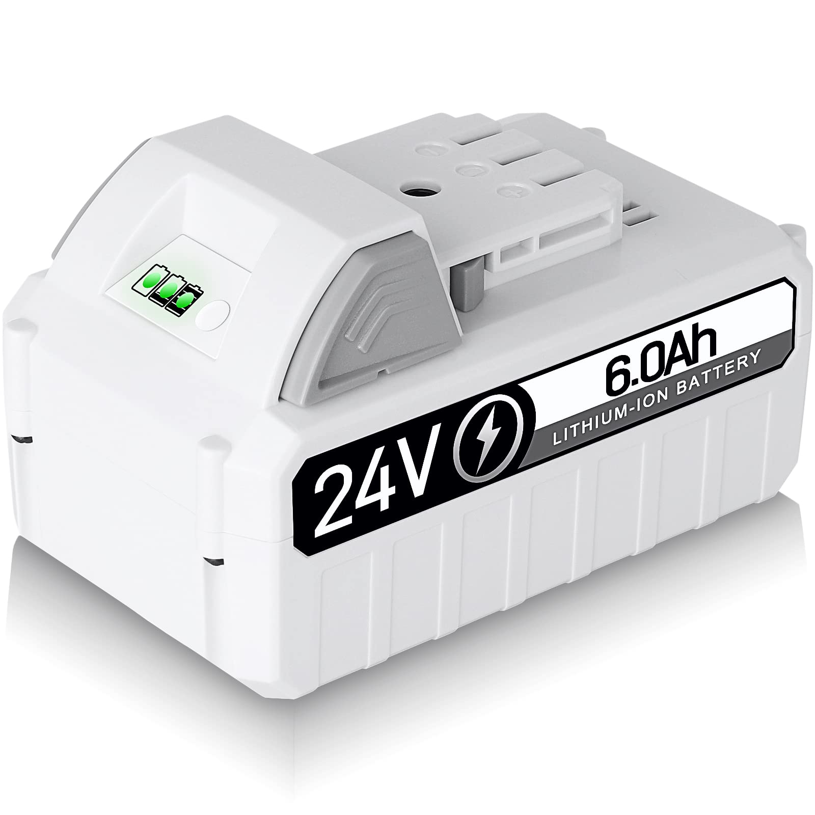 WINUNIK 6.0Ah 24VBAT-LTE Replacement Lithium Ion Battery for Snow Joe and Sun Joe 24V Battery Compatible with Snow Joe&Sun Joe 24BAT-LTX 24VBAT-LTW 24VBAT-LTE 24VBAT-LT 24VBAT 24VBAT-XR