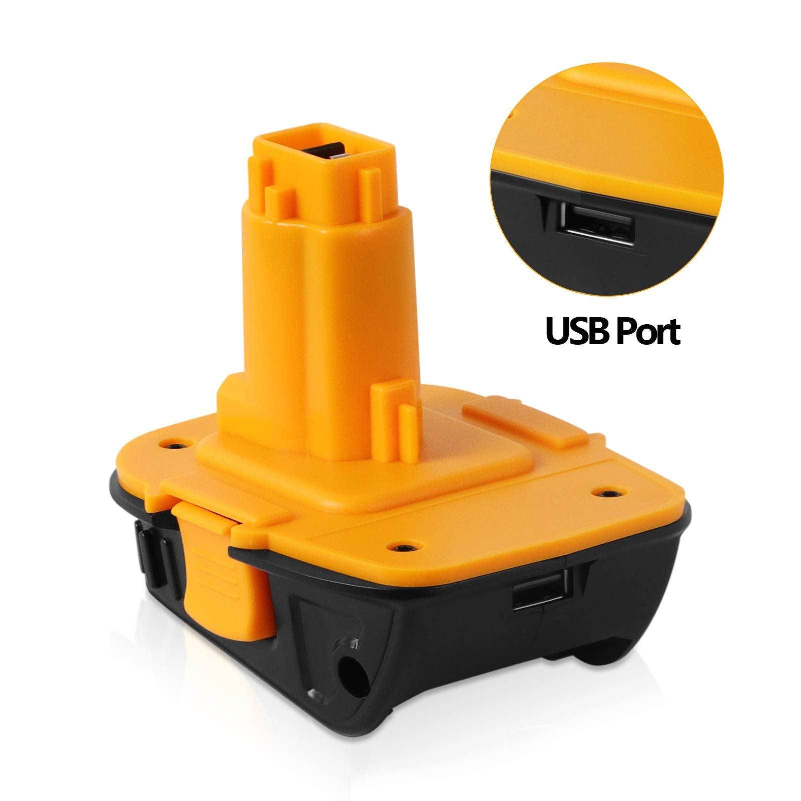 WINUNIK DCA1820 Battery Adapter for Dewalt 20V to 18V Adapter, Convert 20V Battery DCB200 DCB201 DCB609 for Dewalt 18V Battery DC9096 DC9098 DW9096 DW9099 with USB Port