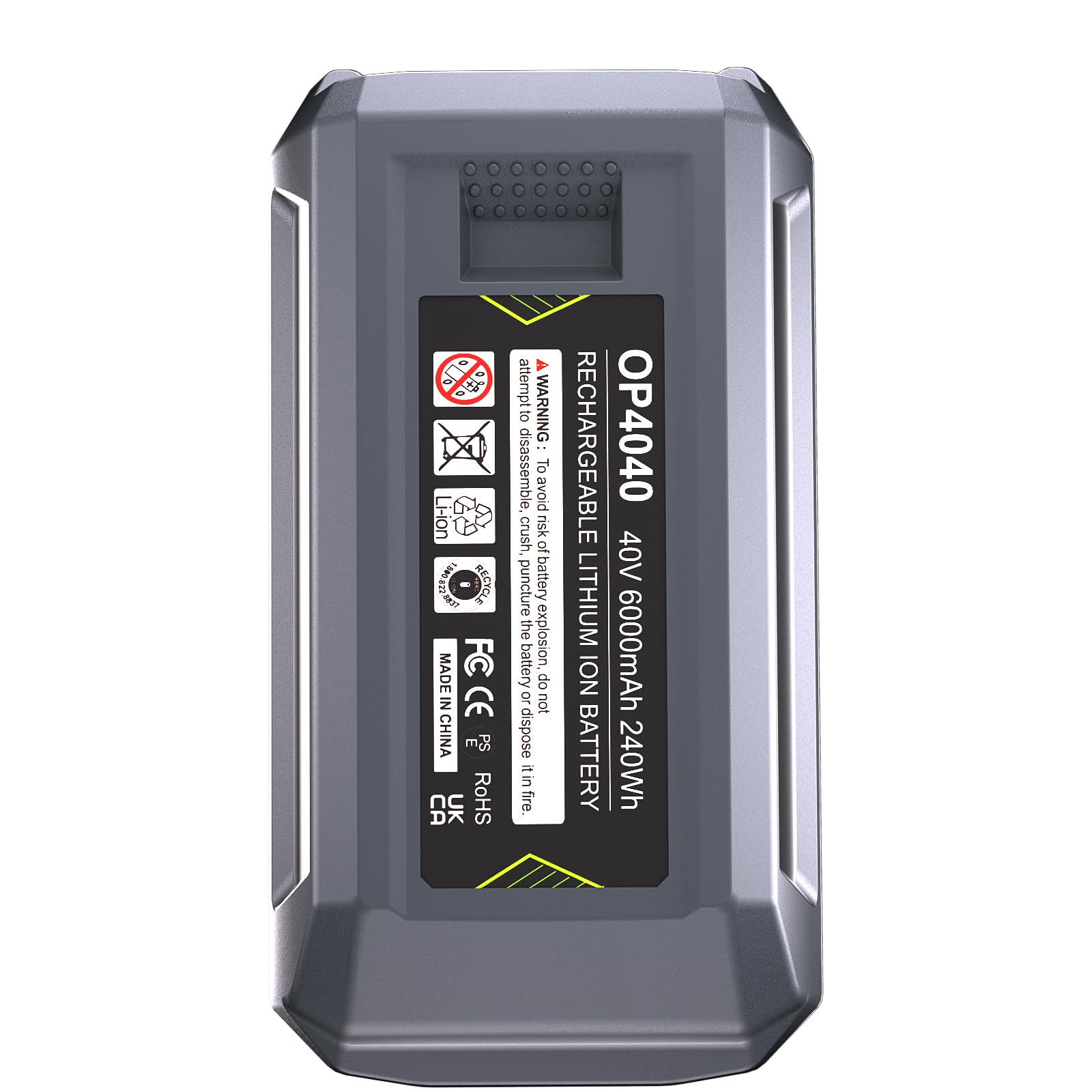 WINUNIK 40V 6.0Ah Replacement for Ryobi 40V Lithium-ion Battery Compatible with Ryobi 40-Volt OP4015 OP4026 OP40201 OP40261 OP4030 OP40301 OP4040 OP40401 OP4050 OP4050A OP40501 OP40601
