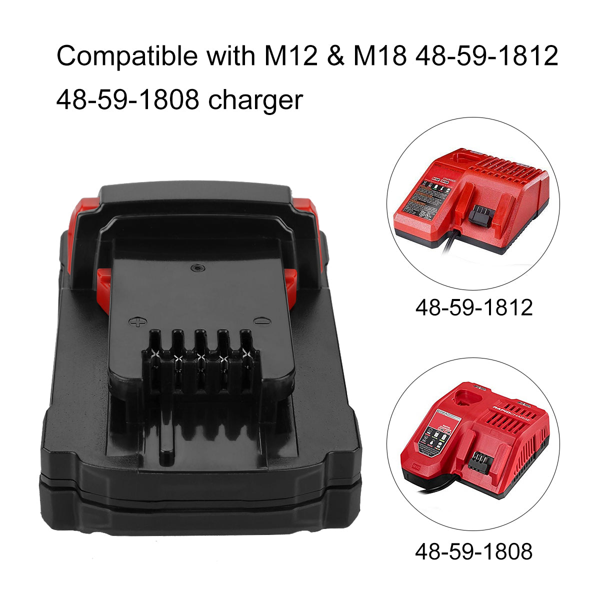 18V 2.0Ah Li-ion Battery Rechargeable For Milwaukee 18V Power tool batteries