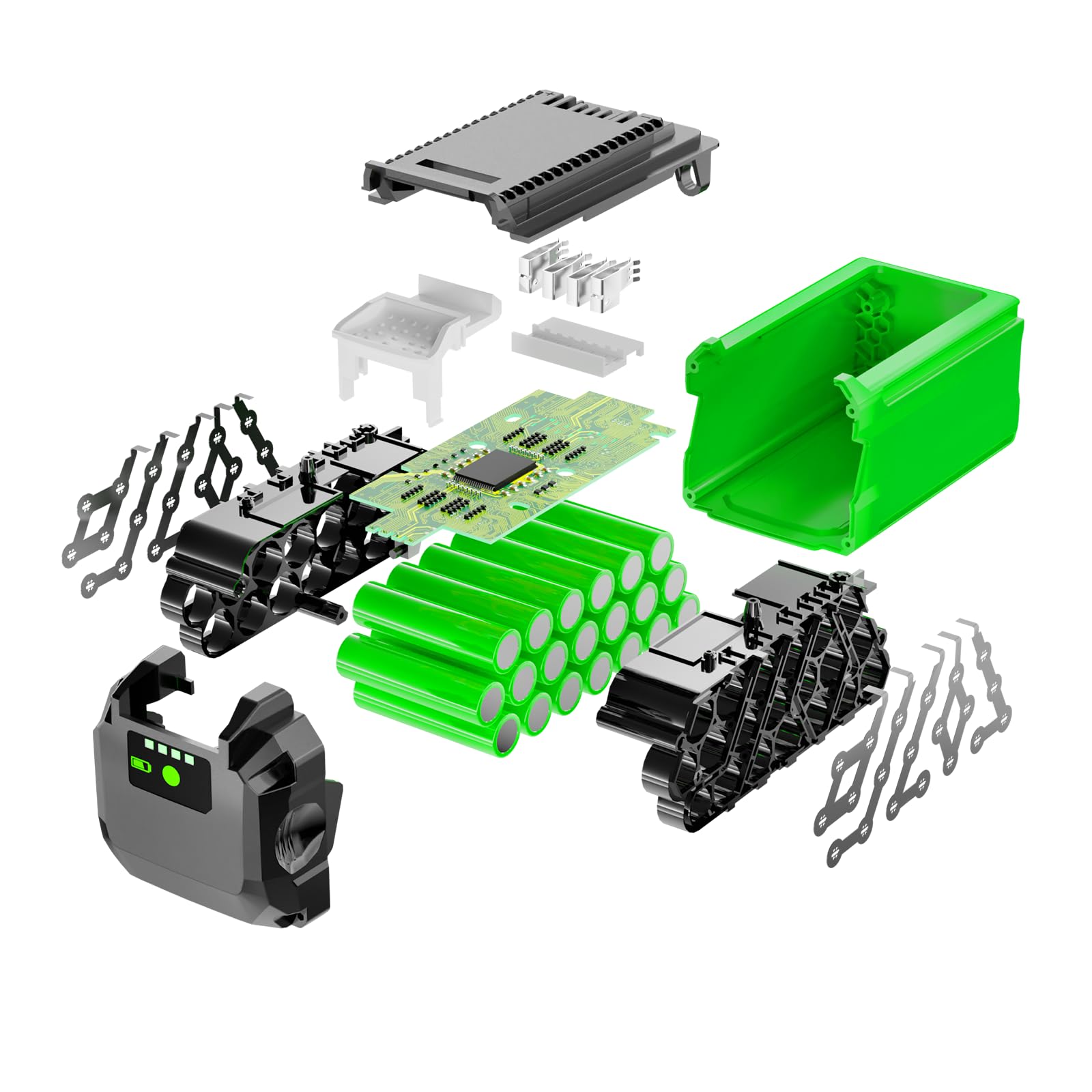 WINUNIK 40V 6.0Ah Replacement for GreenWorks 40V Battery 29472 29462 Battery GreenWorks 40V G-MAX Power Tools 29252 20202 22262 25312 25322 20642 22272 27062 21242