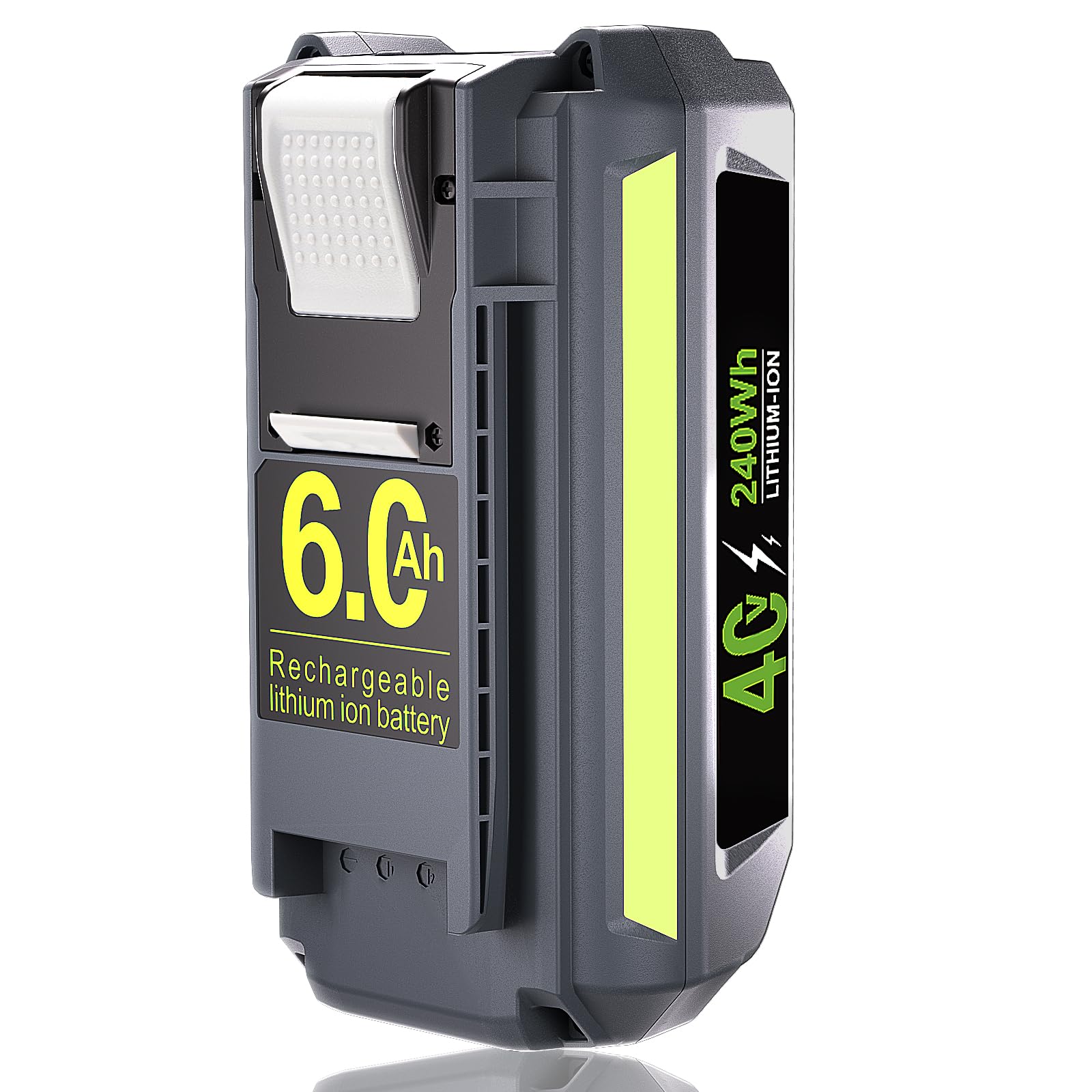 WINUNIK 40V 6.0Ah Replacement for Ryobi 40V Lithium-ion Battery Compatible with Ryobi 40-Volt OP4015 OP4026 OP40201 OP40261 OP4030 OP40301 OP4040 OP40401 OP4050 OP4050A OP40501 OP40601