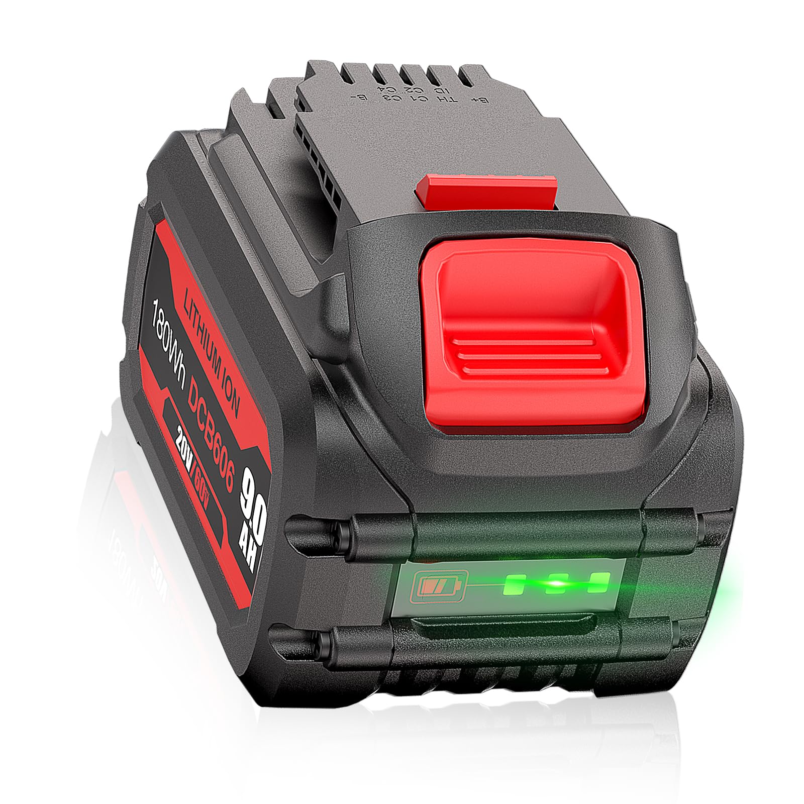 【Enhanced】WINUNIK 9.0Ah 20V/60V MAX Lithium Battery for DeWalt 60V Battery Cordless Tools – High-Capacity Replacement for DCB606, DCB612, DCB204, DCB206, Flexvolt Power System
