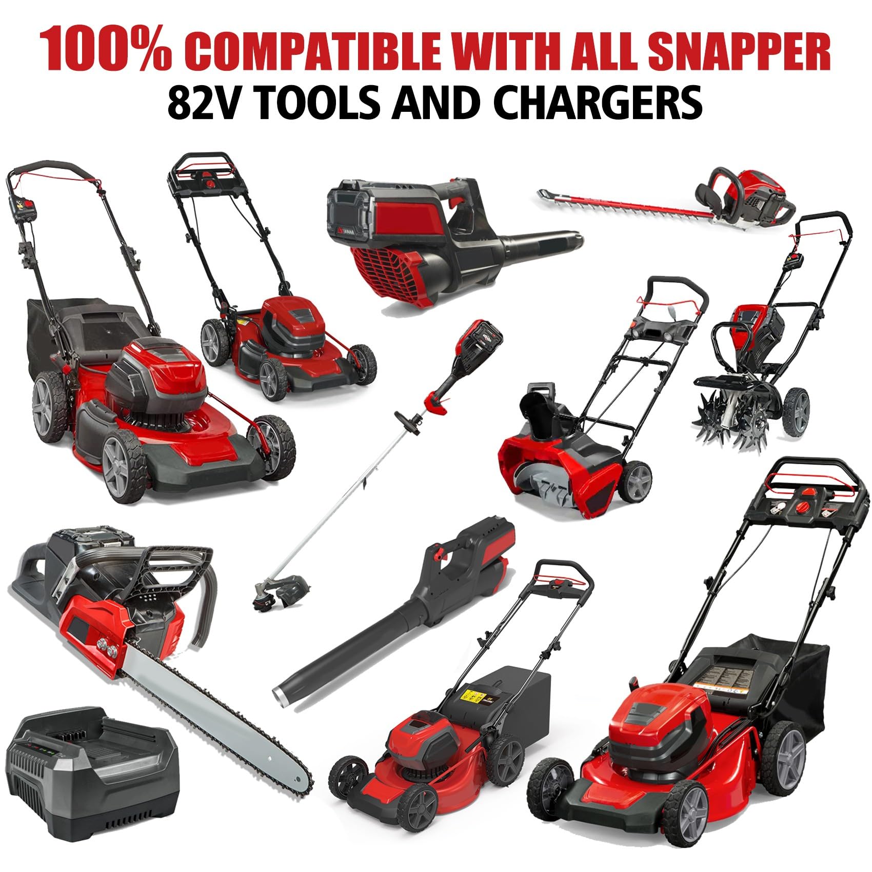 WINUNIK 82V 3.5Ah Lithium-ion Battery for Briggs & Stratton Snapper XD 82V Battery Compatible with Snapper XD Cordless Electric Tools-BSB2AH82 BSB3AH82 BSB4AH82 BSB5AH82 1760514