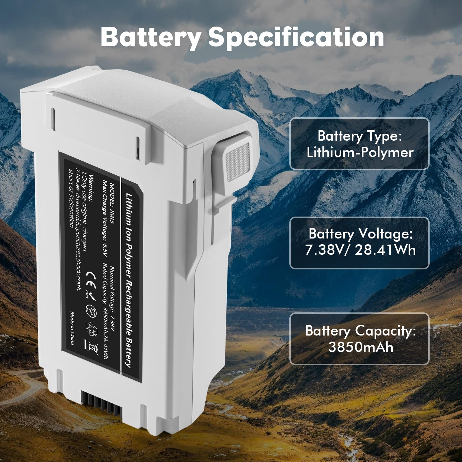 Intelligent Flight Battery Plus for DJI Mini 4 Pro/Mini3/ Mini3Pro,3850mAh 47 Mins Flight Time Upgrade 2025 (Mini 4 Pro/3 Pro/3 Battery*2)
