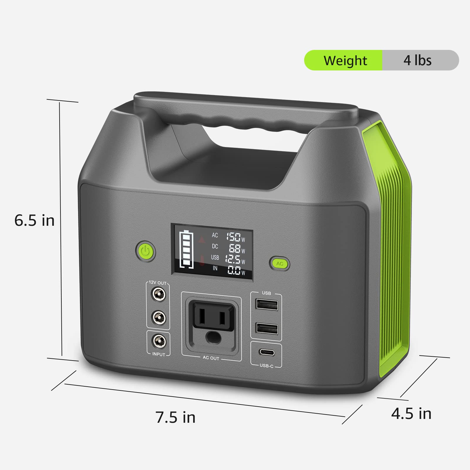 Portable Power Station 150W 155Wh