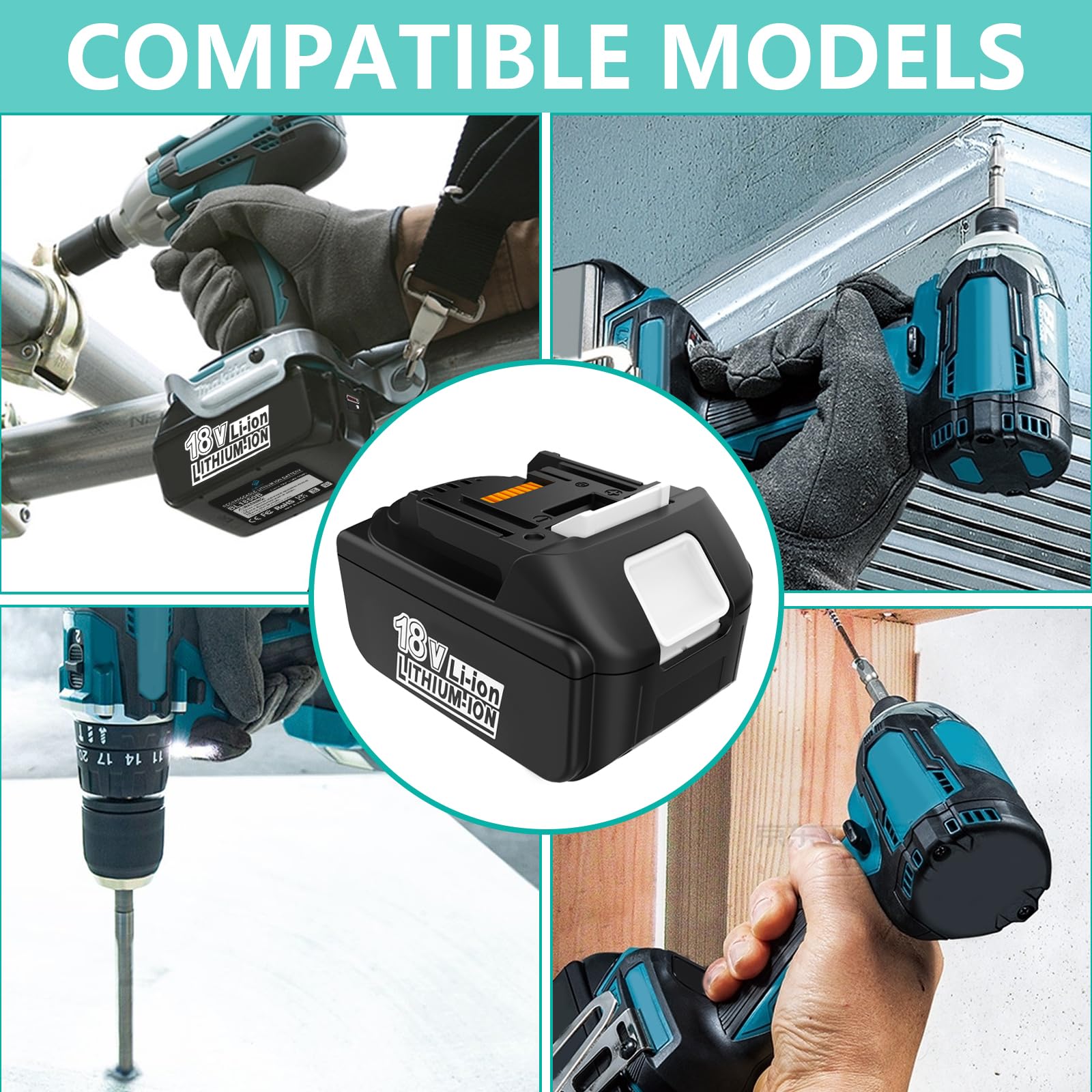 Replacement for Makita 18V Battery