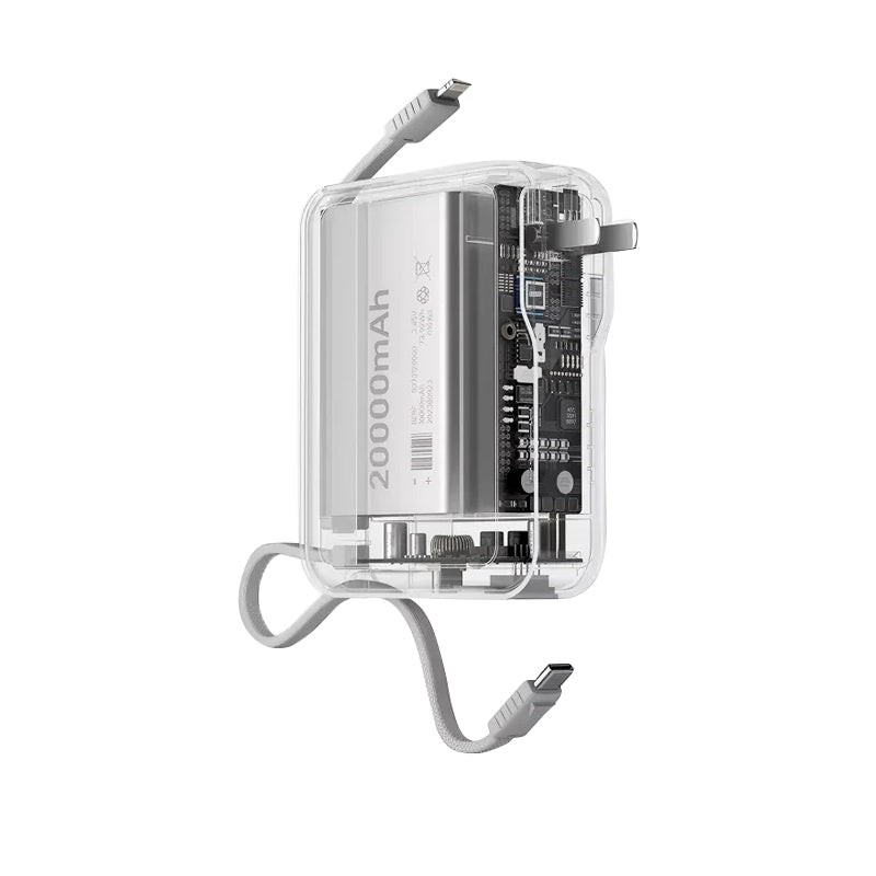 20000mAh large capacity 65W with built-in AC plug