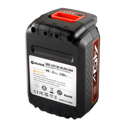 Replacement Battery For Stanley Black & Decker 40V li-ion battery