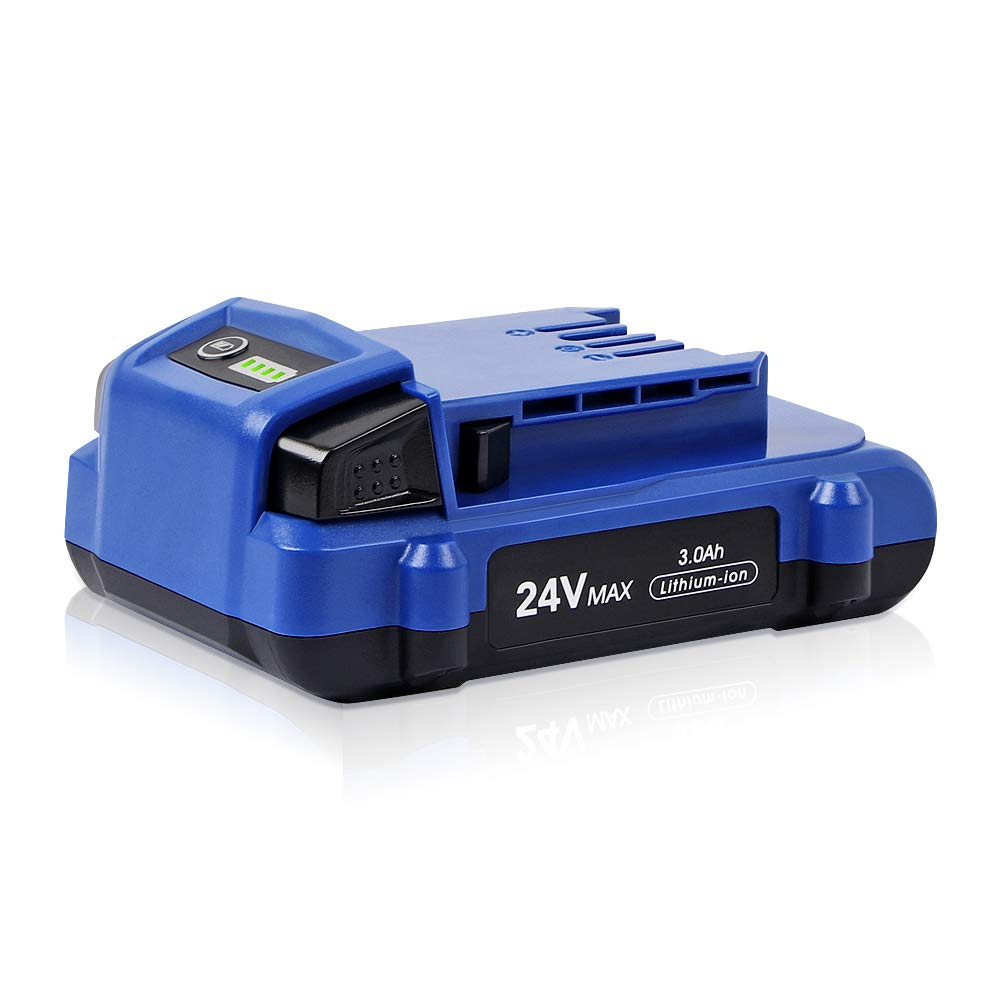 WINUNIK 24V 3000mAh Lithium-ion Battery for Kobalt 24V Max KB624-03 KB524-03 KB424-03 KB224-03 KB124-03 0673802 1051230 Lithium Ion Cordless Tools Battery【NOT Fit Snow Joe &Sun Joe 24V Tools】