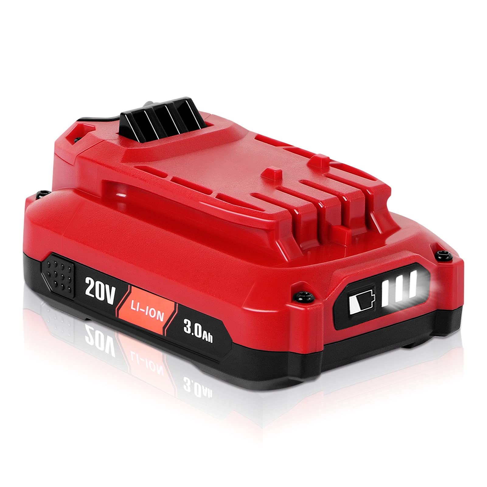 WINUNIK CMCB204 3.0Ah 20V Lithium-ion Battery Replacement for Craftsman V20 Lithium Ion Batteries CMCB204 CMCB204-2 CMCB202 CMCB202-2 CMCB201 Craftsman V20 Battery(ONLY BE Used in Tools UP to 400W)