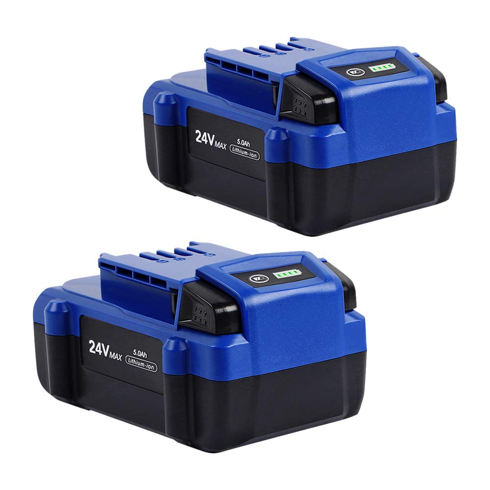 2PACK WINUNIK 24V 5000mAh Lithium-ion Battery for Kobalt 24V Max KB624-03 KB524-03 KB424-03 KB224-03 KB124-03 0673802 1051230 Lithium Ion Cordless Tools Battery【NOT Fit Snow Joe &Sun Joe 24V Tools】