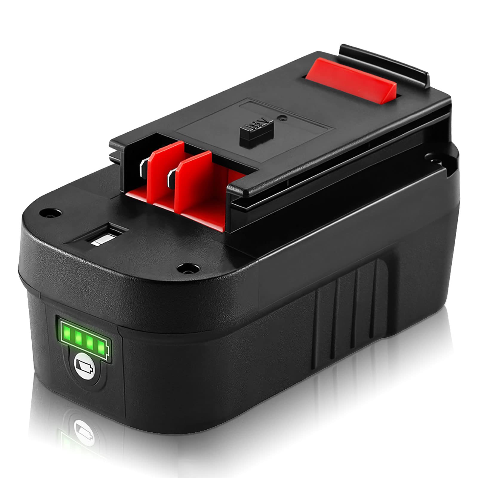 【Lithium-ion】 WINUNIK HPB18 18V 6.0Ah Lithium-ion Battery Replacement for Black and Decker 18Volt Battery for 244760-00 HPB18 Battery A1718 A18 A18E HPB18-OPE Firestorm FS180BX FS18BX FS18FL FSB18