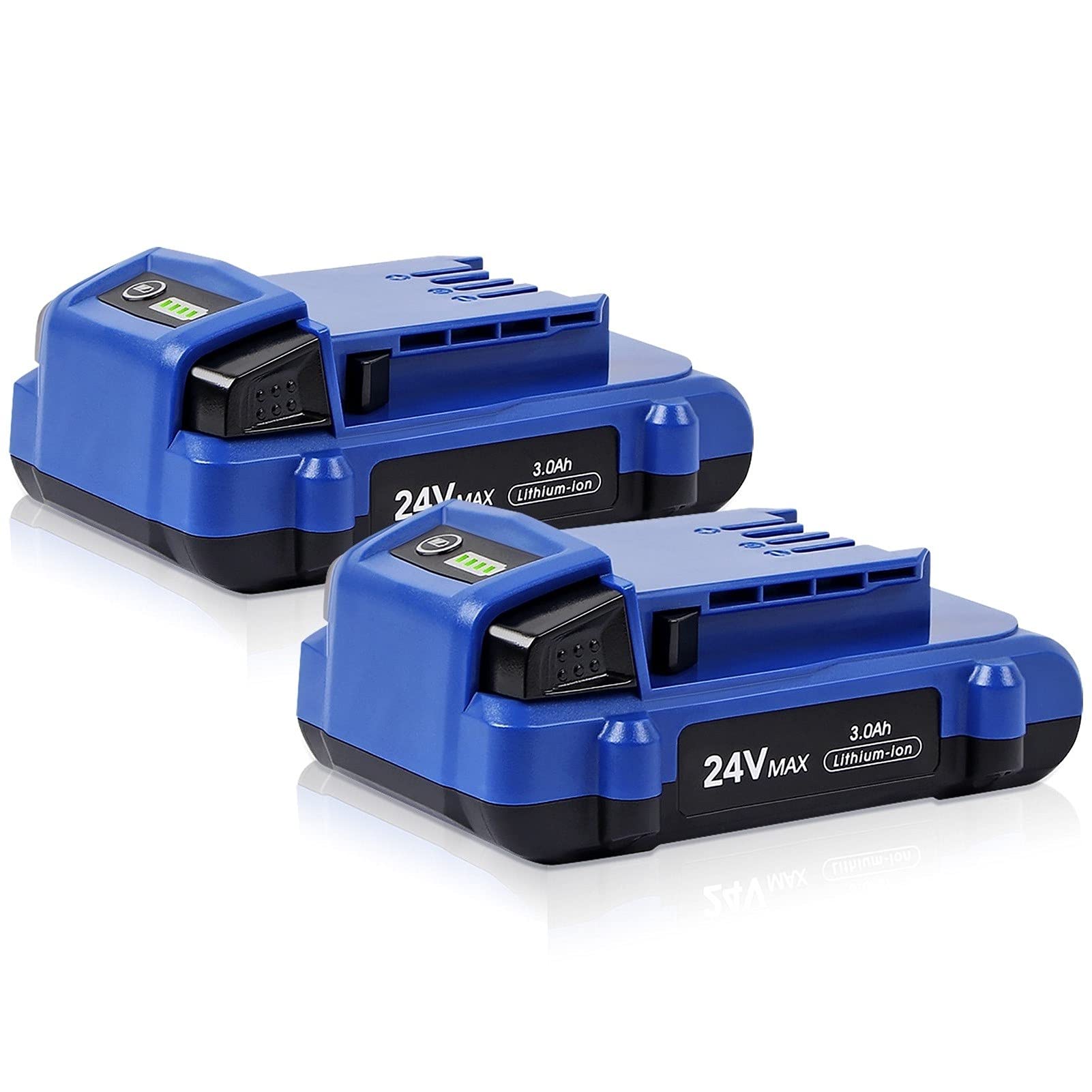2Pack WINUNIK 24V 3.0Ah Lithium-ion Battery for Kobalt 24V Max KB624-03 KB524-03 KB424-03 KB224-03 KB124-03 0673802 1051230 Lithium Ion Cordless Tools Battery【NOT Fit Snow Joe &Sun Joe 24V Tools】