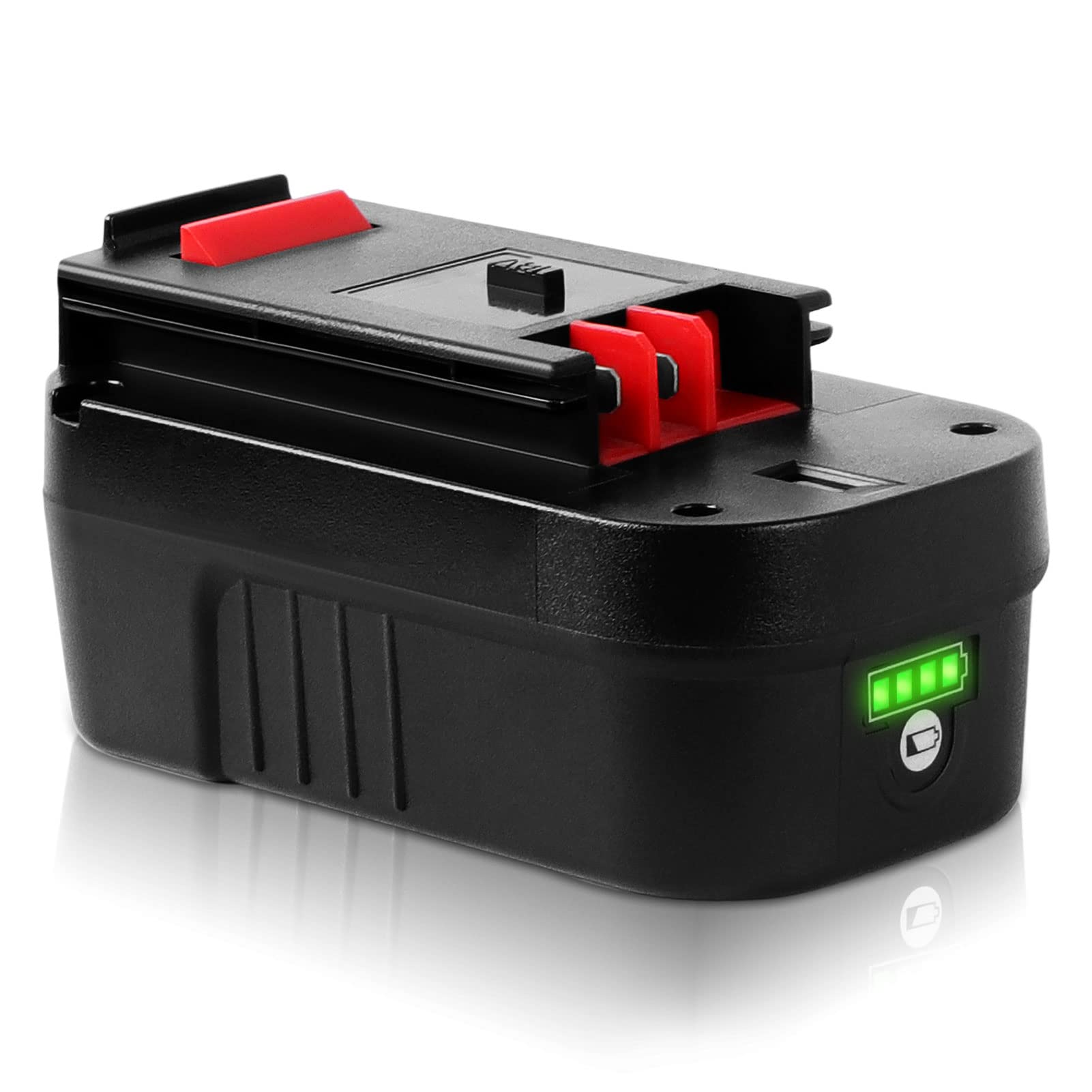 【Lithium-ion】 WINUNIK HPB18 18V 3.0Ah Lithium-ion Battery Replacement for Black and Decker 18Volt Battery for 244760-00 HPB18 Battery A1718 A18 A18E HPB18-OPE Firestorm FS180BX FS18BX FS18FL FSB18
