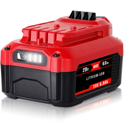 Upgraded WINUNIK CMCB204 6000mAh 20V Lithium-ion Battery Replacement for Craftsman V20 Lithium Ion Battery CMCB204 CMCB204-2 CMCB202 CMCB202-2 CMCB201 Craftsman V20 Battery