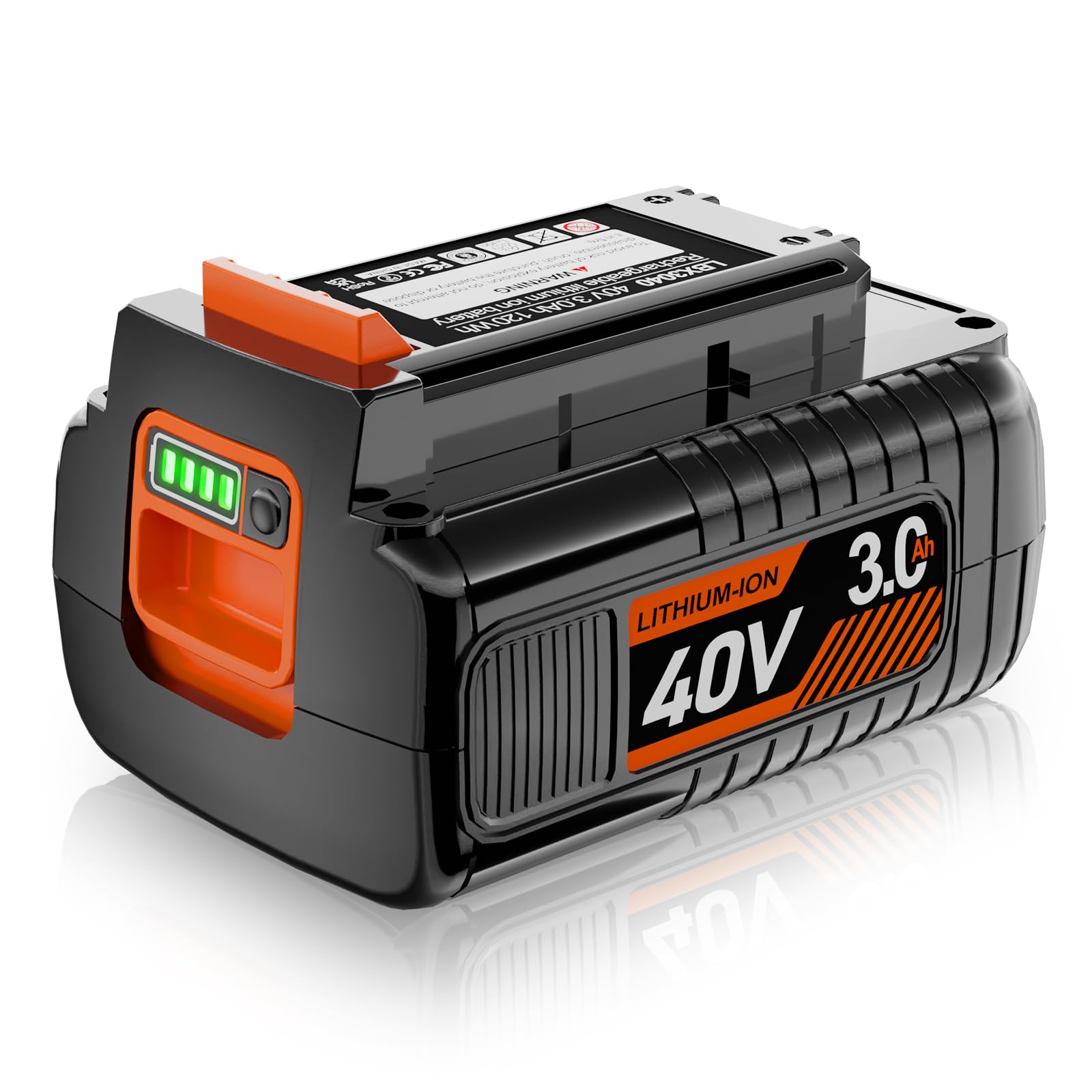 WINUNIK 40V 3.0Ah Replacement for Black and Decker 40V Battery LBX2040 LBXR36 LBXR2036 LST540 LCS1240 LBX1540 LST136W Black+Decker 40-Volt Lithium Battery