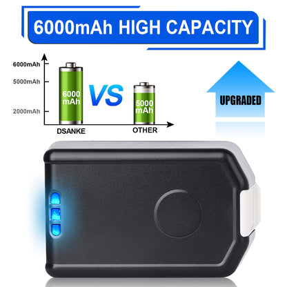 WINUNIK BH03120 20V 6000mAh Lithium Battery Replacement for Hoover Lithium Life Battery for Hoover 20-Volt Air Cordless Vacuum BH03120PC BH03100PC BH03100 BH50150 BH51120 BH52100PC BH55100