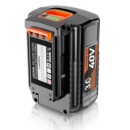 WINUNIK 40V 3.0Ah Replacement for Black and Decker 40V Battery LBX2040 LBXR36 LBXR2036 LST540 LCS1240 LBX1540 LST136W Black+Decker 40-Volt Lithium Battery