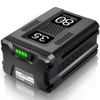 WINUNIK GBA80200 80V 3.5Ah for Greenworks 80V Battery Compatible with Greenworks PRO 80V Lithium Ion Battery GBA80200 GBA80250 GBA80400 GBA80500 High Capacity Rechargeable Lithium Ion Battery