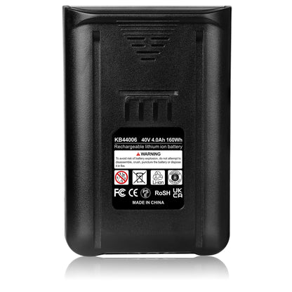 WINUNIK 40V 4000mAh Battery Replacement for Kobalt 40Volt Lithium Ion Battery KB440-03 KB540C-06 KB540-06 KB2540C-06 KB640-03 KB240-06 KB640-06 KB245-06 ‎KRC40-06 KB440C-06 KRC60 KRC40-06 KB240-06