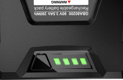 Upgrade【80V 3.5Ah Real Capacity Battery for Greenworks 80V Battery】 GBA80200 GBA80250 GBA80400 GBA80500, High Capacity Rechargeable Lithium Ion Battery for Greenworks 80V Cordless Power Tools