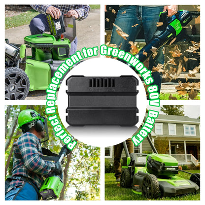 Upgrade【80V 3.5Ah Real Capacity Battery for Greenworks 80V Battery】 GBA80200 GBA80250 GBA80400 GBA80500, High Capacity Rechargeable Lithium Ion Battery for Greenworks 80V Cordless Power Tools