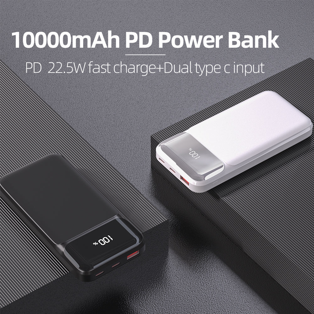 10000mAh Portable Charger with Built in Cables