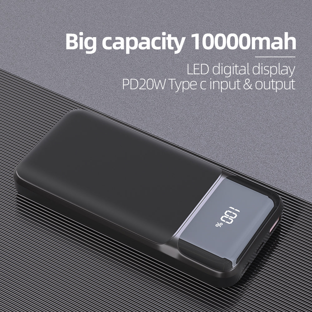 10000mAh Portable Charger with Built in Cables