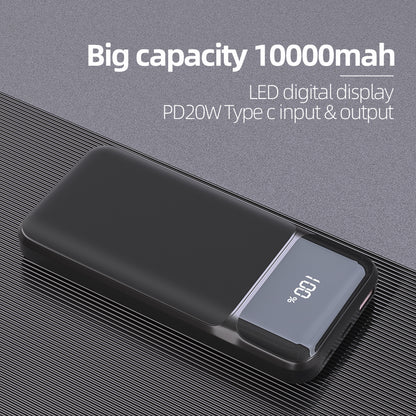 10000mAh Portable Charger with Built in Cables