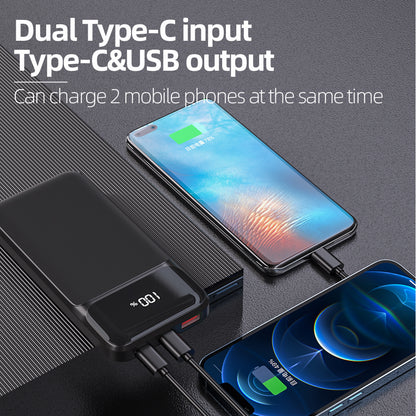10000mAh Portable Charger with Built in Cables