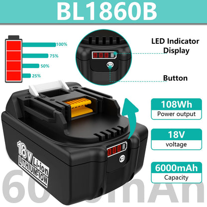 Replacement for Makita 18V Battery