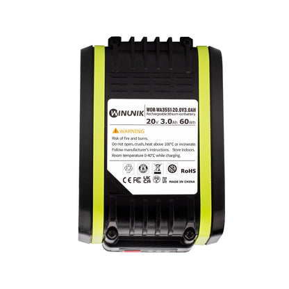 Replacement Battery For Worx 20V li-ion battery